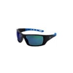 GE Protección Lentes de seguridad espejo azul armazón negro