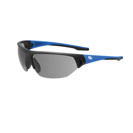 GE Protección Lentes de seguridad ahumados azul/negro para salud ocupacional