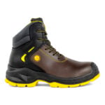 Zapato de seguridad Retryver Atila café suela amarilla N°40