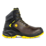 Zapato de seguridad Retryver Atila café-amarilla N°42