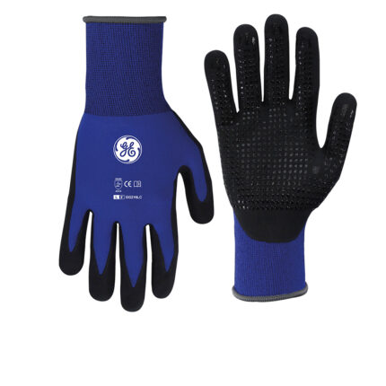 GE Protección Guantes de nitrilo recubiertos 12 pares talla M