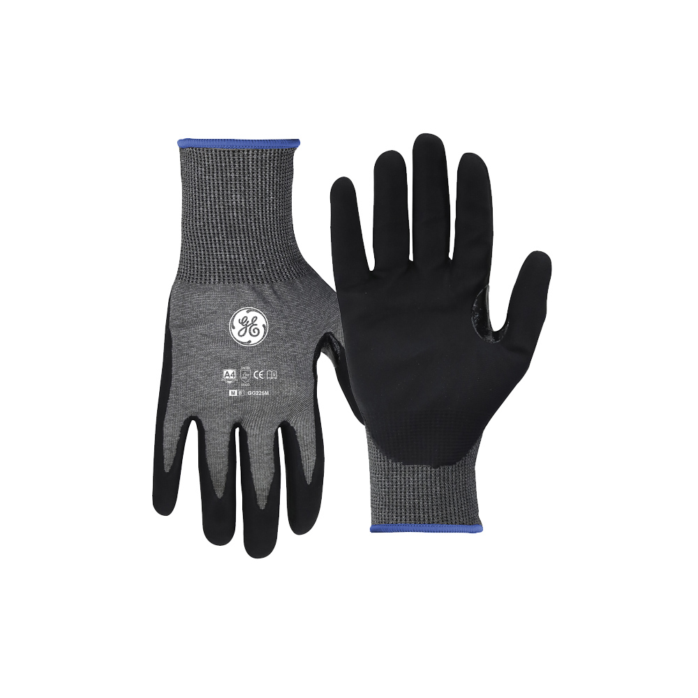 1011317174.jpg GE Protección Guantes de nitrilo recubiertos calibre 18 talla M (12 pares)