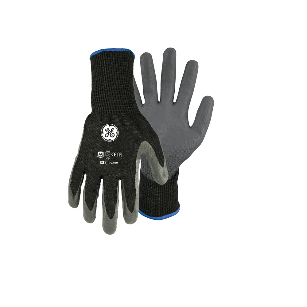 1011317357.jpg GE Protección Guantes recubiertos PU A6 13G talla M (12 pares) para salud ocupacional