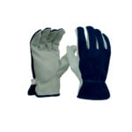 GE Protección Guantes de cuero vacuno combinado XL GG303XLC, alternativa a guantes de nitrilo