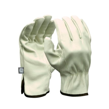 GE Protección Guante de cuero XL para trabajo industrial, complemento a guantes de nitrilo