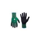 GE Protección Guantes de nitrilo recubiertos con microespuma, talla M