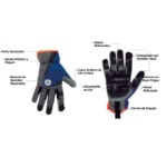GE Protección Guantes de nitrilo para mecánica profesional talla L
