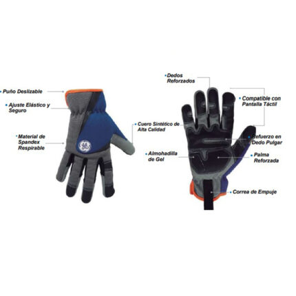 GE Protección Guantes para mecánica profesional talla M | salud ocupacional