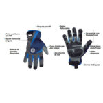 GE Protección Guantes de nitrilo para mecánica profesional GG411MC