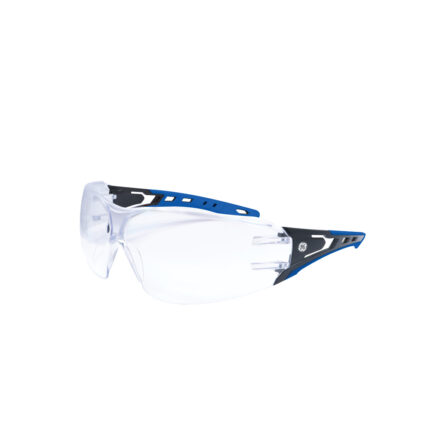 GE Protección Lentes de seguridad negro/azul para salud ocupacional GE115CAF