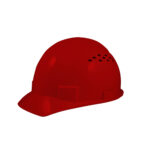 GE Protección Casco de seguridad ventilado color rojo GH326R