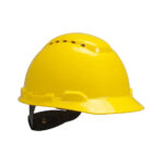 GE Protección Casco de seguridad ventilado amarillo para salud ocupacional