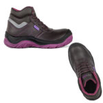 Zapato de seguridad Retryver Hera café-rosada para mujer N°36