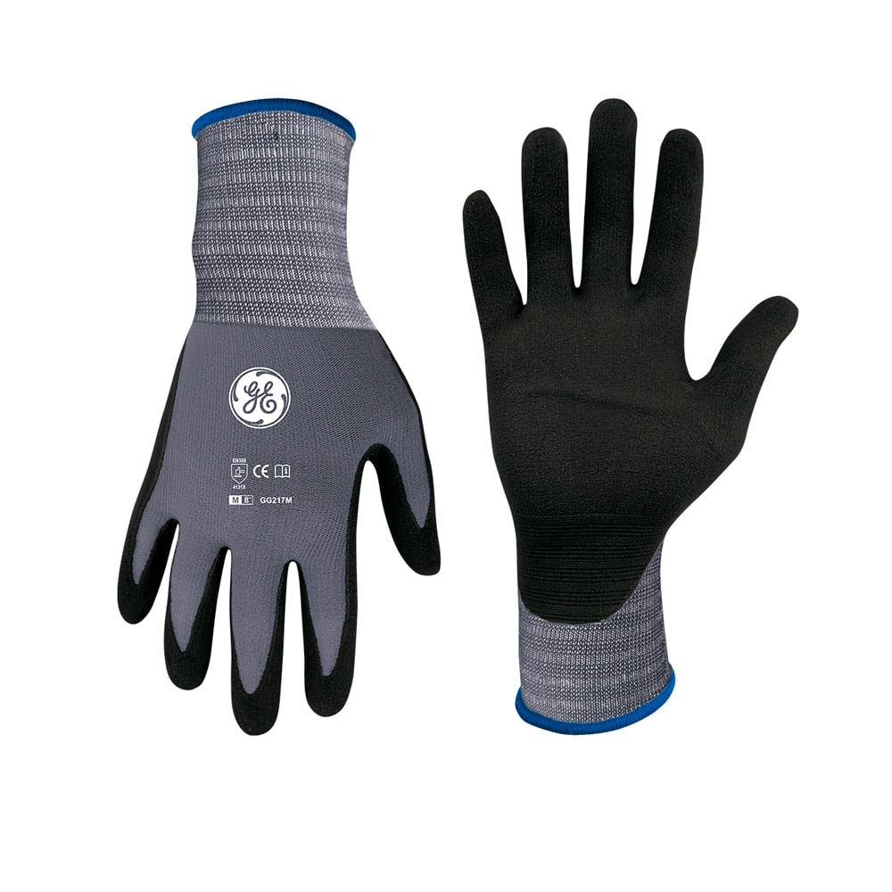 1011318707.jpg GE Protección Guantes de nitrilo recubiertos talla S (12 pares) para salud ocupacional