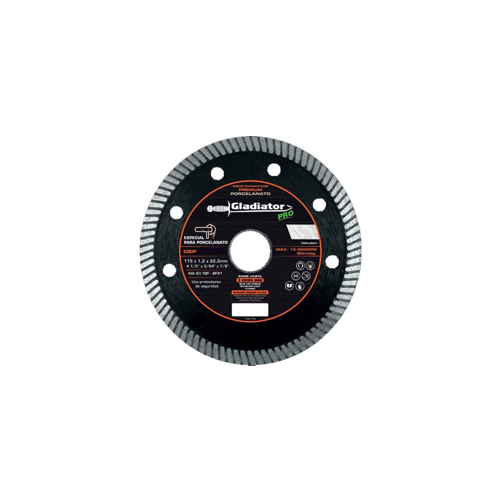 1033317471.jpg Disco diamantado para porcelanato 4-1/2" x 7/8" (115 mm)
