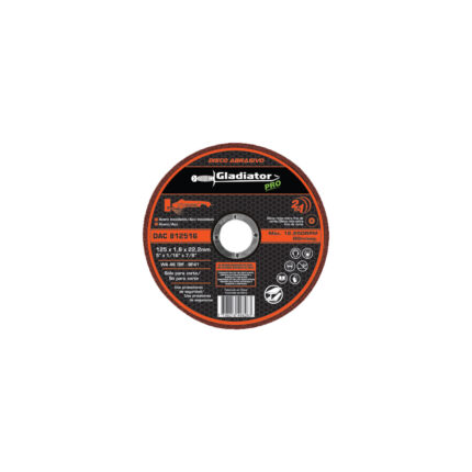 Disco abrasivo 4 1/2 para metal 115 mm