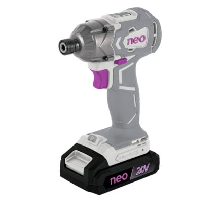 Atornillador de impacto 20V 2Ah inalámbrico profesional