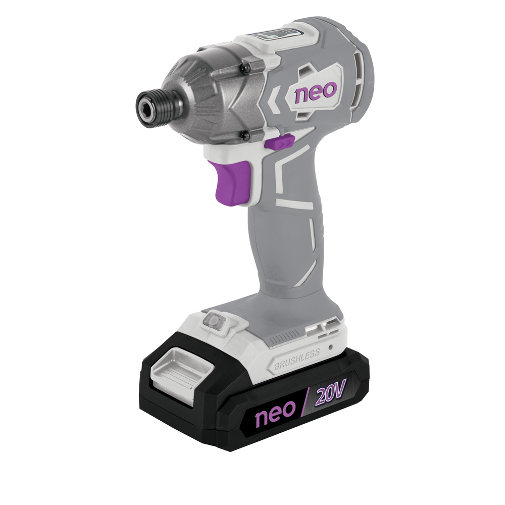 1033619039.jpg Atornillador de impacto 20V 2Ah inalámbrico profesional