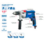 Taladro percutor 1/2 900W 120V 60Hz para concreto y metal
