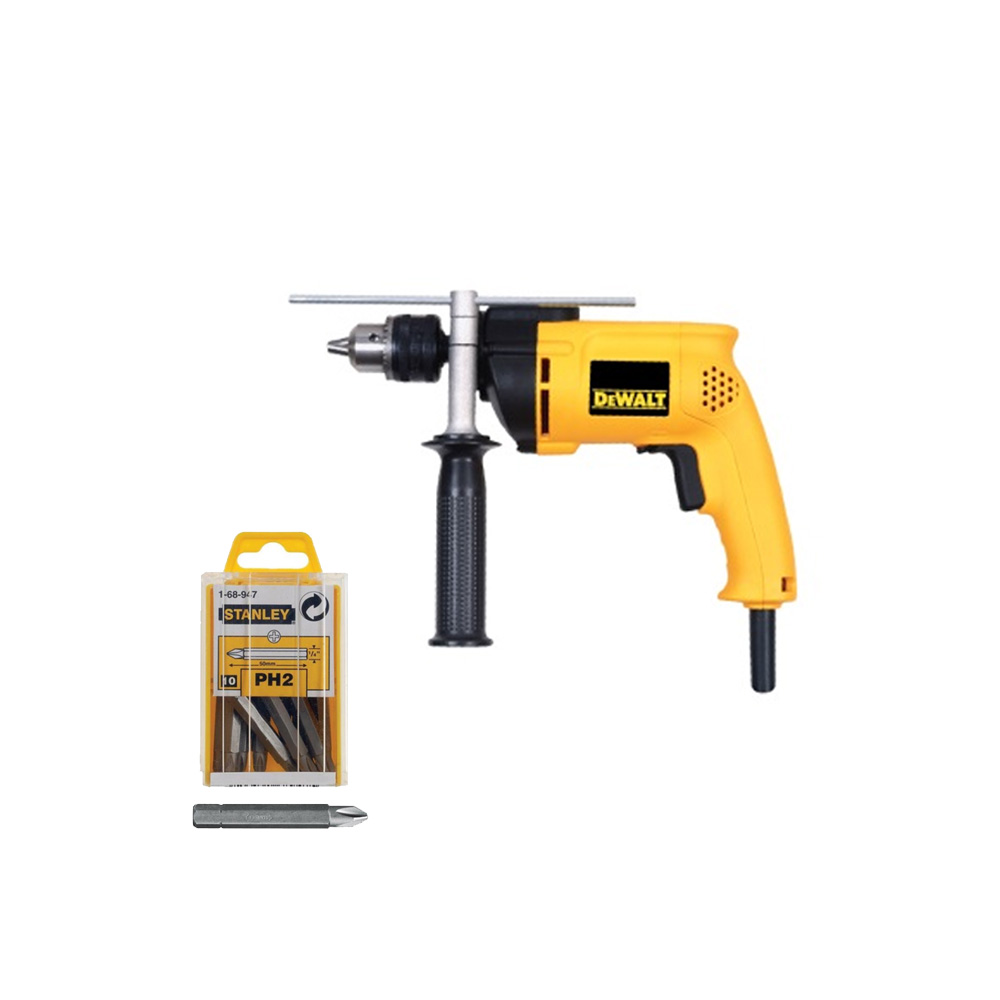 1034612860.jpg Taladro percutor 1/2 pulgada con juego de brocas de titanio 13 piezas DEWALT (DW508S-B3 + DW1363)