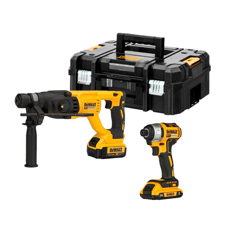 1034616872.jpg Kit rotomartillo y llave de impacto 20V DEWALT DCK260D1P1T-B3