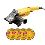 Esmeriladora DWE490 DEWALT con 4 discos DW84902