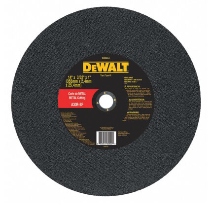Disco de corte para metal 14x3/32x1 DEWALT
