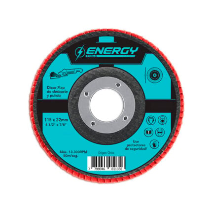 Disco flap 4.5 grano 60 para esmeril angular (115 mm)