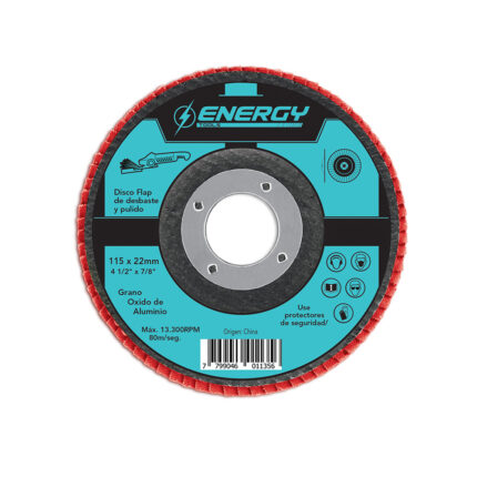Disco flap 4 1/2 grano 120 para esmeril angular