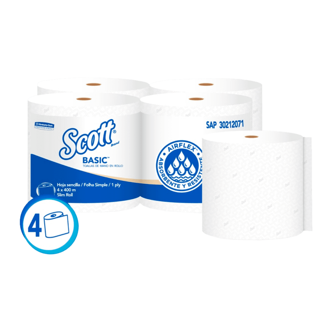 Toalla de Manos Scott Rollo Blanca 4x400m 30212071 en Costa Rica - Xtreme Clean Toalla de Manos Scott Rollo Blanca 4x400m 30212071 en Costa Rica - Xtreme Clean