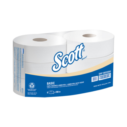 Papel Higiénico Scott JRT 1P 500m 6x1 30223252 en Costa Rica - Xtreme Clean