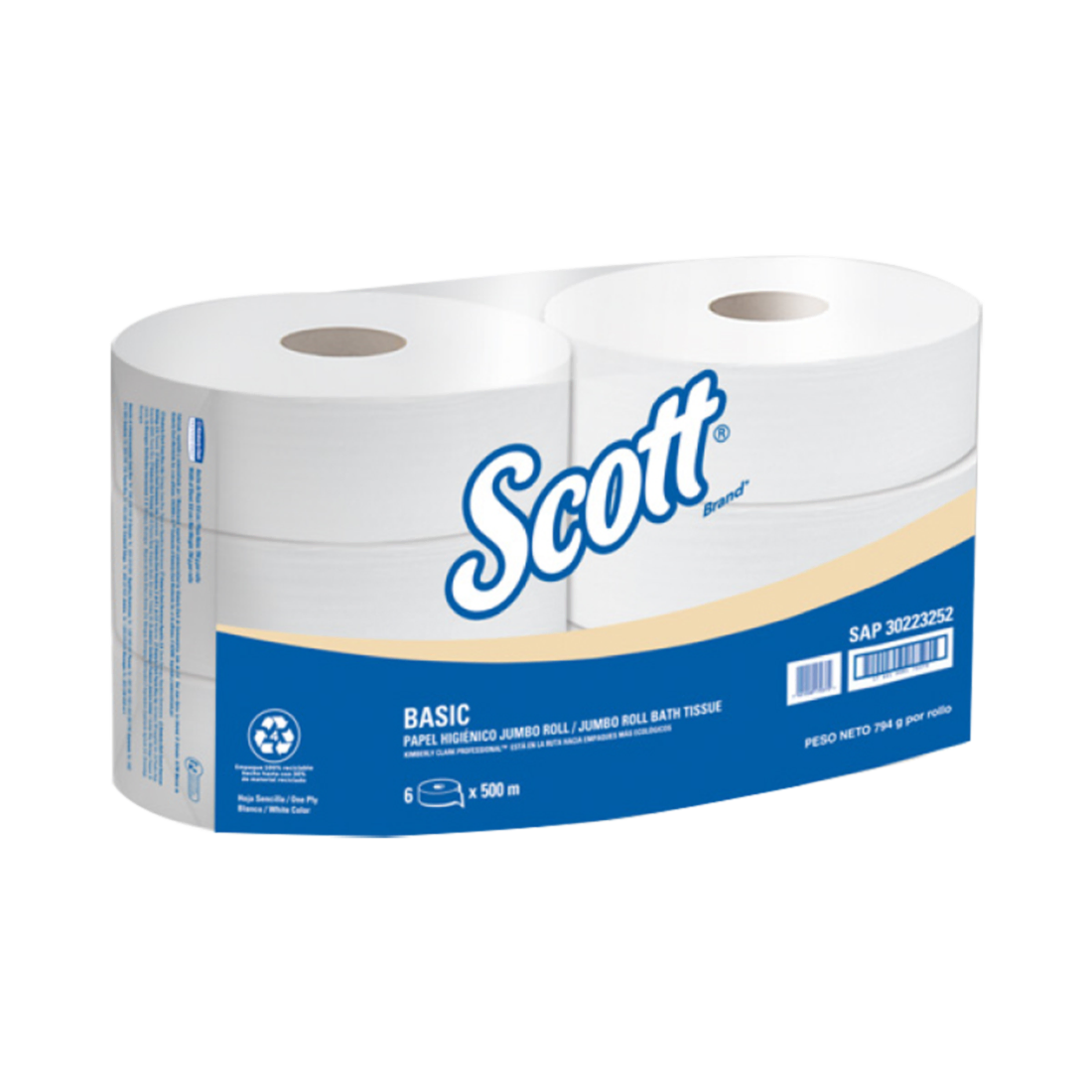 Papel Higiénico Scott JRT 1P 500m 6x1 30223252 en Costa Rica - Xtreme Clean Papel Higiénico Scott JRT 1P 500m 6x1 30223252 en Costa Rica - Xtreme Clean