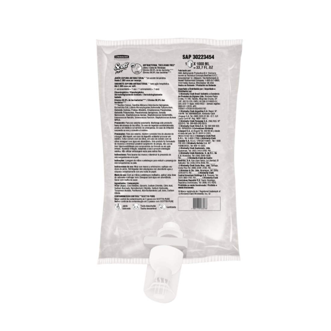 Jabón Scott Pure Antibacterial en Espuma 1000ml 30223454 en Costa Rica - Xtreme Clean Jabón Scott Pure Antibacterial en Espuma 1000ml 30223454 en Costa Rica - Xtreme Clean