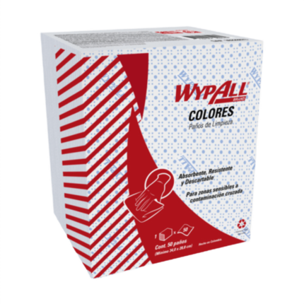 Paño Industrial WypAll X-50 Pre Doblado Azul en Costa Rica - Xtreme Clean