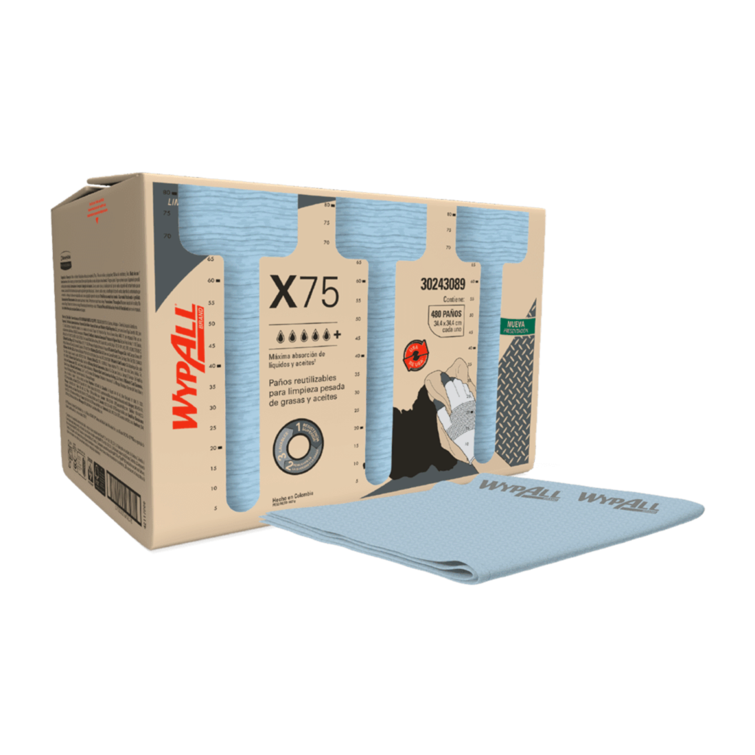 Wipers WypAll Pre Doblado Caja x480 30243089 en Costa Rica - Xtreme Clean Wipers WypAll Pre Doblado Caja x480 30243089 en Costa Rica - Xtreme Clean