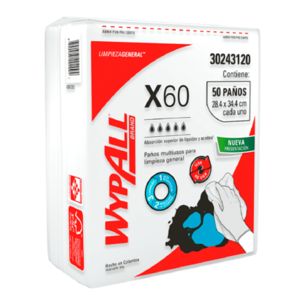 Wipers WypAll X-60 Pre Doblado 24x49 30243120 en Costa Rica - Xtreme Clean