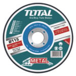 Disco para Cortar Metal TOTAL Delgado 4 1/2" x 1.2mm