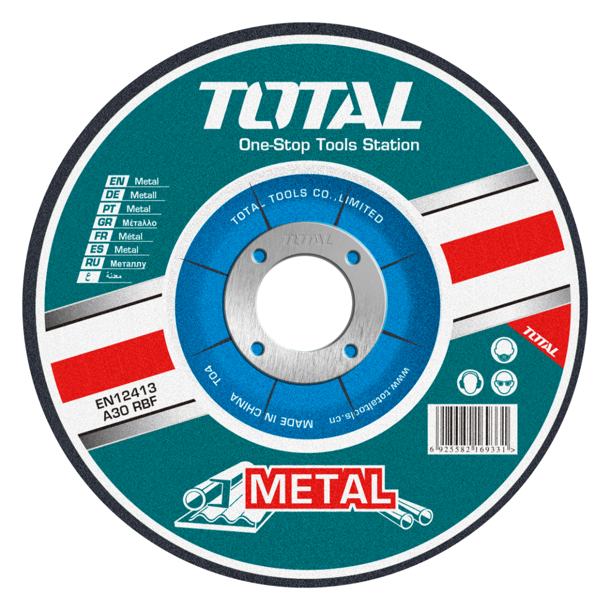 Disco para Cortar Metal TOTAL Delgado 9" x 2mm Disco para Cortar Metal TOTAL Delgado 9" x 2mm