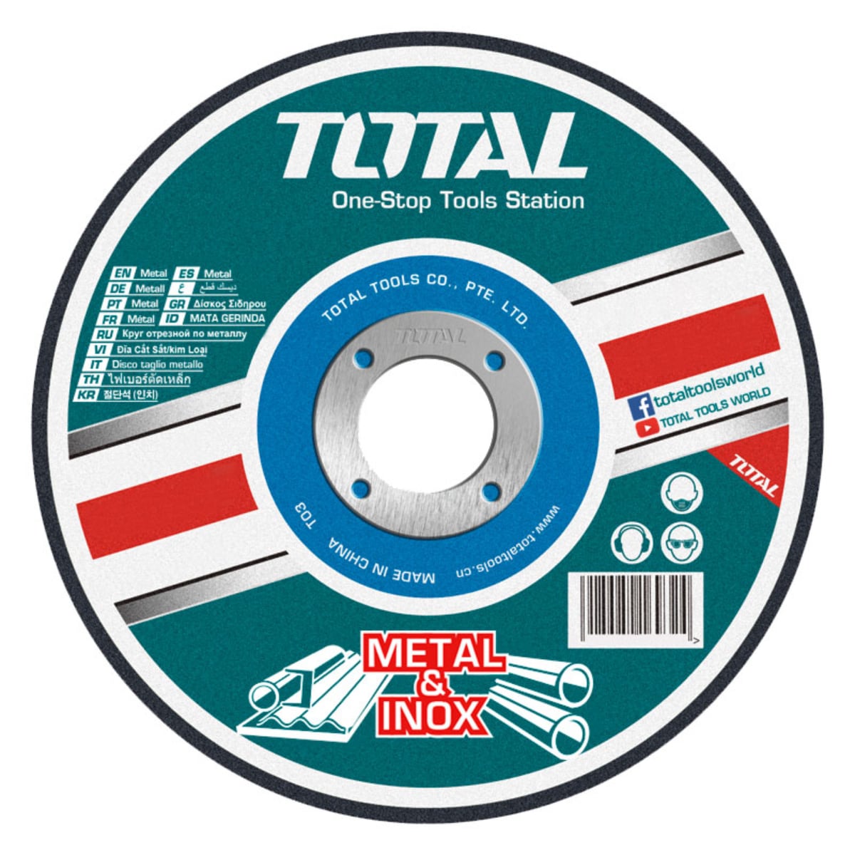 Disco para Cortar Metal TOTAL 9" x 3mm Disco para Cortar Metal TOTAL 9" x 3mm
