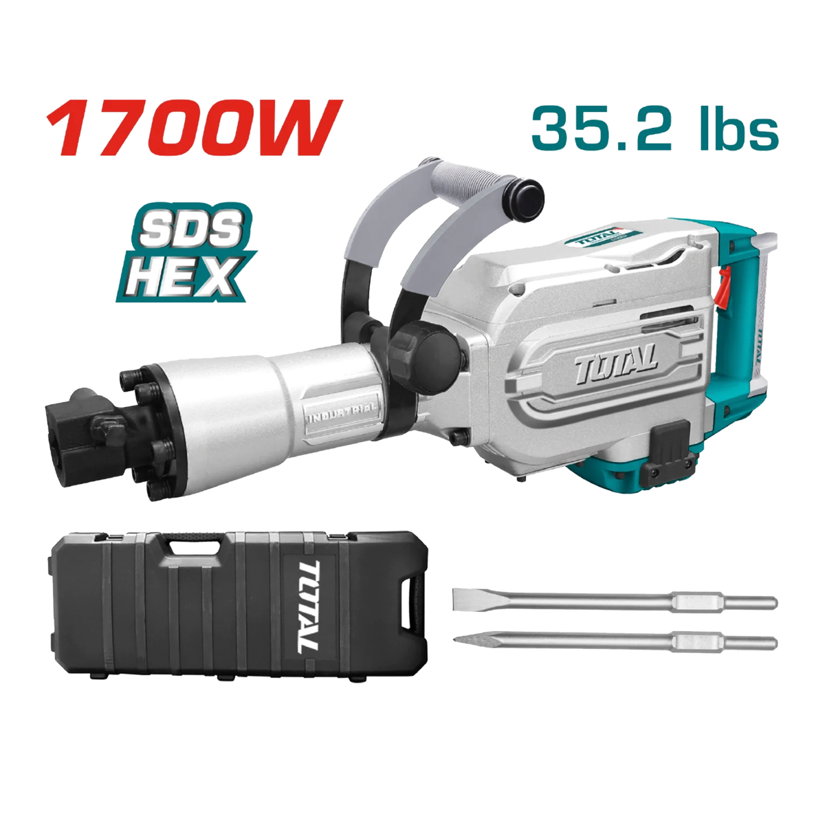 Demoledor TOTAL 1700W HEX Demoledor TOTAL 1700W HEX