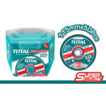 Disco para Cortar Metal TOTAL Delgado 4 1/2" x 1.2mm — Caja 50 unidades