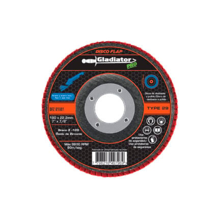 Disco flap 4 1/2 grano 60 para esmeril angular