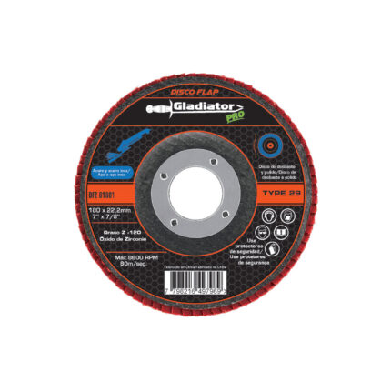 Disco flap 4 1/2 grano 60 para esmeril angular