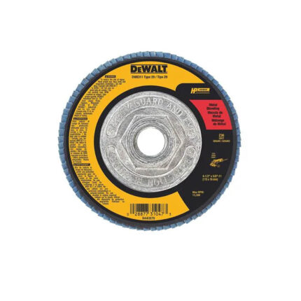 Disco flap zirconio grano 40 4-1/2 5/8-11 DEWALT