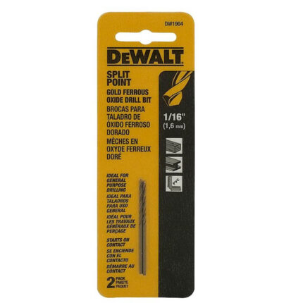 DEWALT Broca para metal Pilot Point 1/16 x2 DW1904