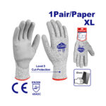 Guantes anticortes EMTOP talla XL recubiertos con poliuretano EPGV0301