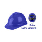 Casco de seguridad azul EMTOP con barbiquejo ESHT0803