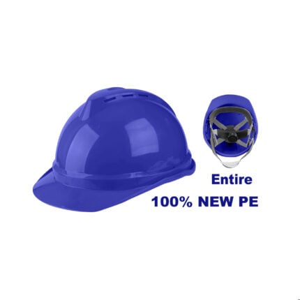 Casco de seguridad azul EMTOP con barbiquejo ESHT0803