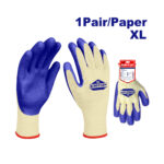 Guantes de latex EMTOP con palma recubierta texturizada talla XL