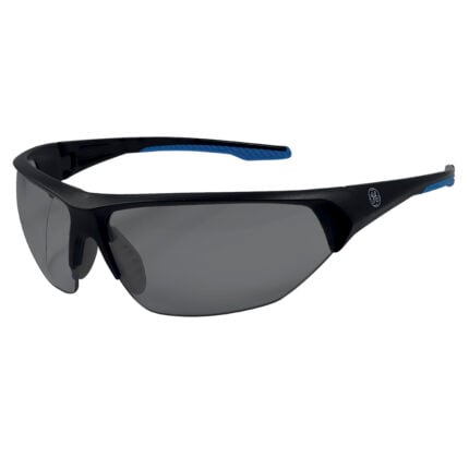 GE Protección Lentes de seguridad ahumados negro/azul